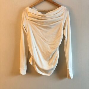 Marcella NYC Cooper Top off-white Draped Top